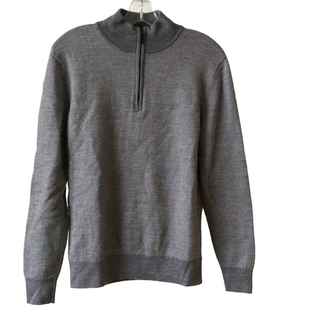 Untuckit 1/4 Zip Merino Wool Men's Sweater Sz S